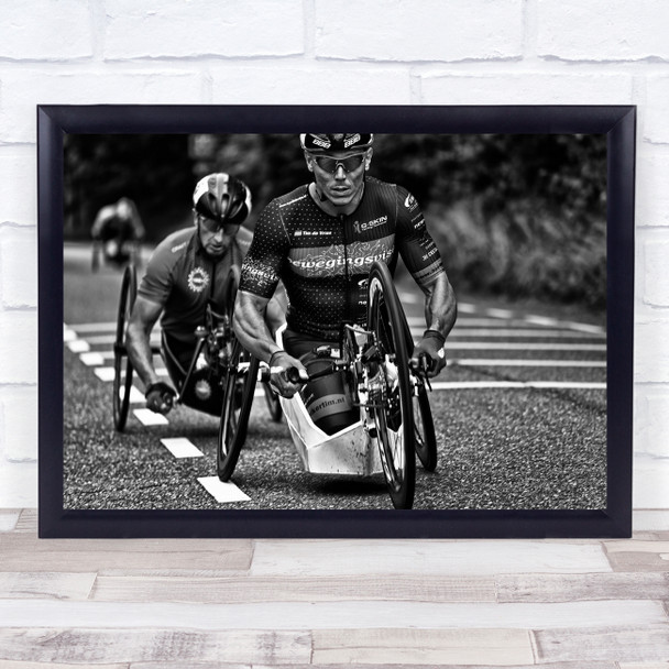 Hand bike Race Disabled Wheelchair Power Adelante Valkenburg Wall Art Print