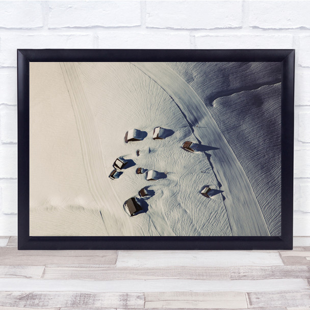 House Snow Winter Aerial View Cold Perspective Landscape Village Wall Art Print House Snow Winter Aerial View Cold Perspective Landscape Village Wall Art Print