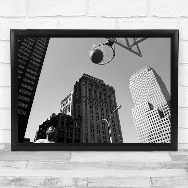 Basketball Hit Streetball Competition Basket Sport Sports Score Wall Art Print