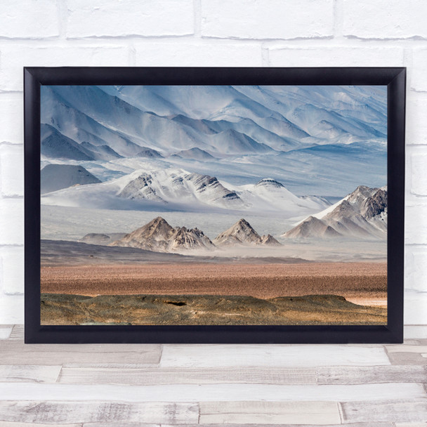 Desert Argentina Landscape Salar Mountains Salta Jujuy Solitary Wall Art Print