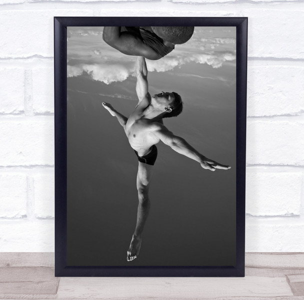 Fly Acrobat Freedom Free Space Time Flying Acrobatics Art Fine Wall Art Print