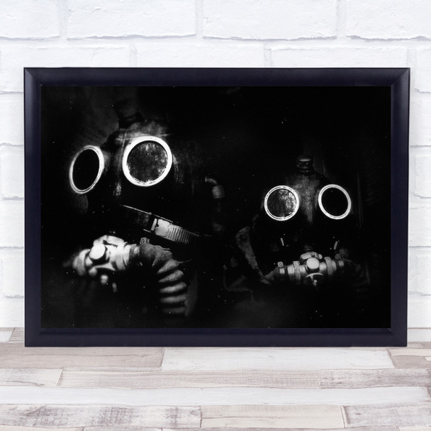 Gas Mask Masks Fallout Pollution Environment Steampunk Glasses Wall Art Print