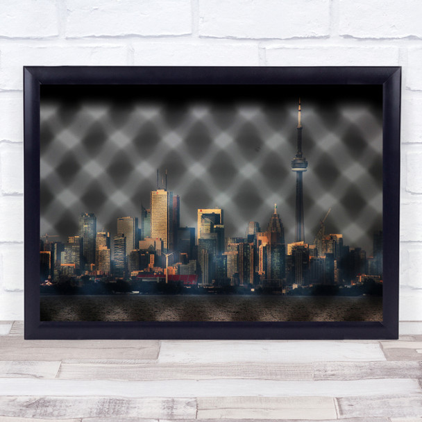 My City skyline buildings skyscrapers Wall Art Print