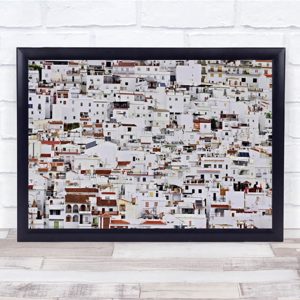 Architecture Cluster Clutter Cluttered City Cityscape Urban Wall Art Print
