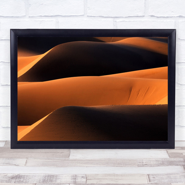 Landscape Wind Desert Sand Marnjab Momeni Mohammadreza Iran Wall Art Print