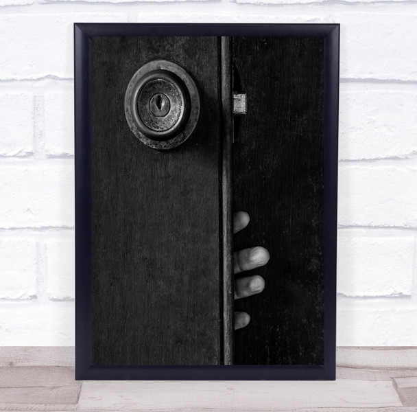 Trapped Fingers Door Cairns Australia Hand Lock Open Opened Wall Art Print