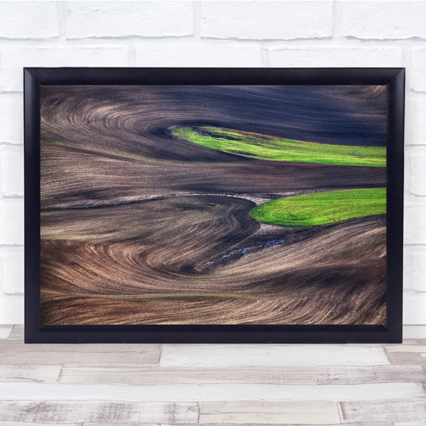 Abstract Landscape Landscapes Earth Soil Farm Farming Land Wall Art Print