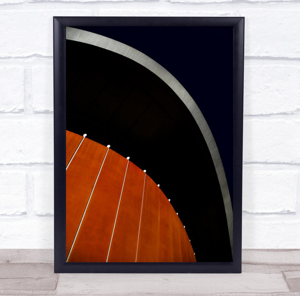 Abstraction Colour Building Architecture Contrast Untitled Wall Art Print