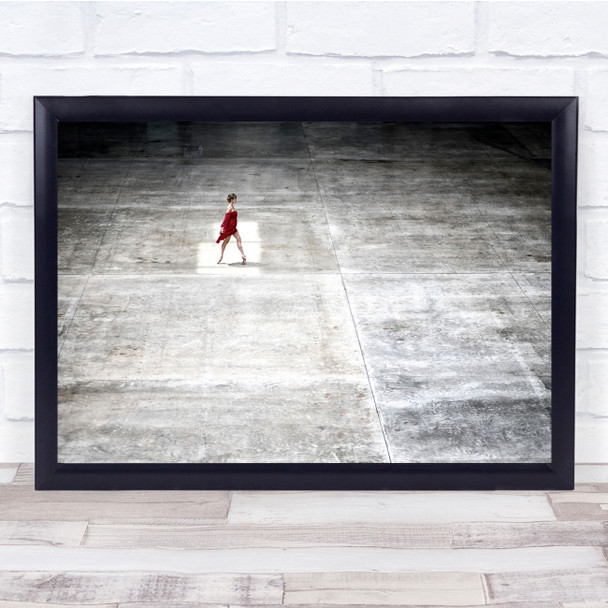 Dancer Ballerina Red Dress Tate Modern Ballet London Dance Wall Art Print