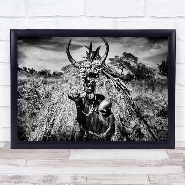 Ethiopia Tribe Hamer Boy Arbore Girl Mursi Dassanech Karo Wall Art Print