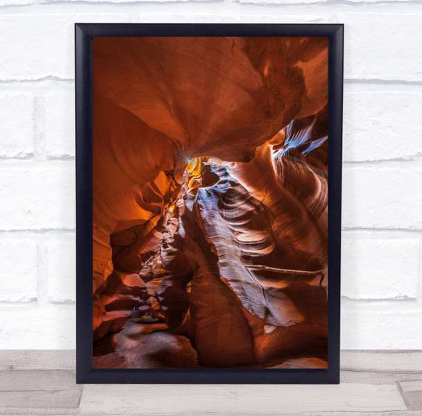 Antelope Canyon Sandstone Stone Rock Rocks Red Landscape Wall Art Print