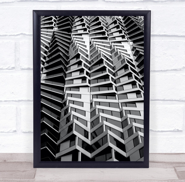 Building Architecture City San Francisco Black-and-white Wall Art Print