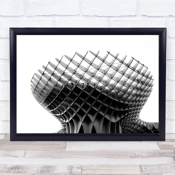 Abstract Architecture Conceptual Weird Shaped Patterned Wall Art Print