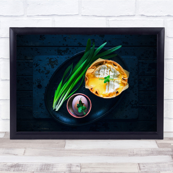 Food Cheese Dish Plate Vegetable Egg Kitchen Still Life Wall Art Print