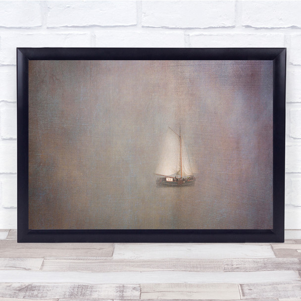 Sea Sailingboat Sail Water Creative Edit Sailing Boat Sailboat Wall Art Print