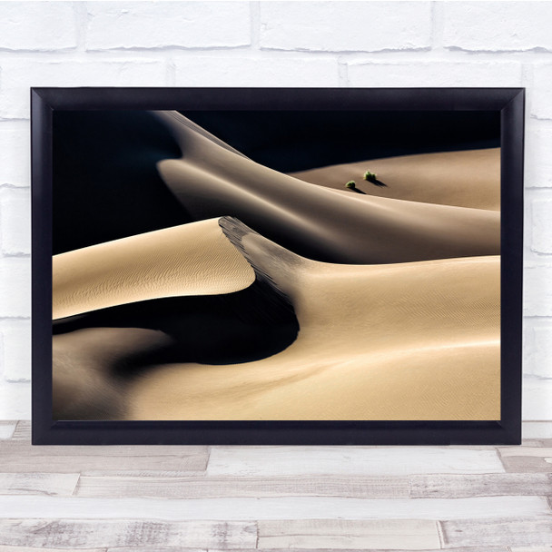Landscape Desert Sand Dunes Shadow Wall Art Print