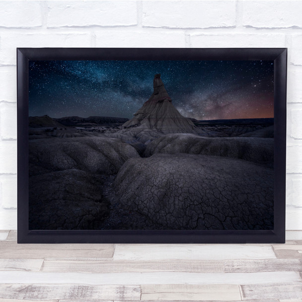 Navarra Spain Night Stars Desert Wall Art Print