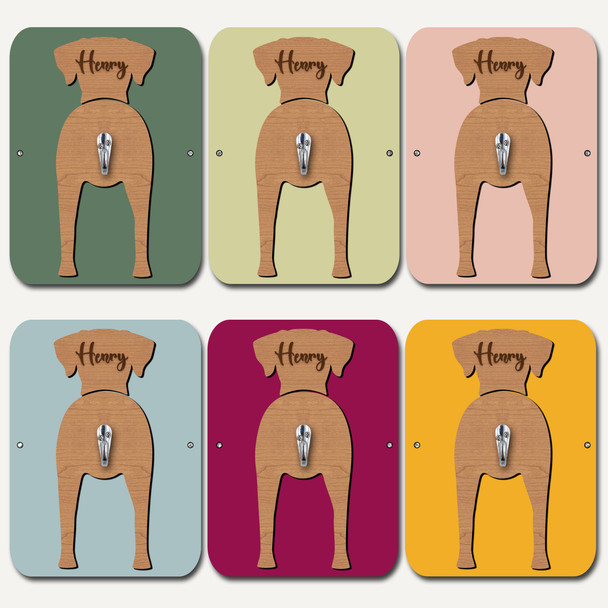 Rhodesian Ridgeback Dog Lead Holder Leash Hook Any Colour Personalised Gift