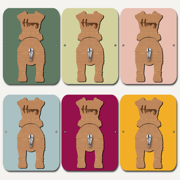 Wire Fox Terrier Dog Lead Holder Leash Hanger Hook Any Colour Personalised Gift