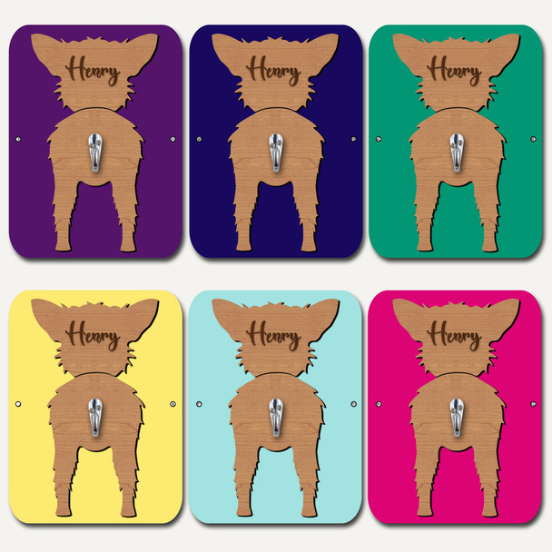 Affenhuahua Dog Lead Holder Leash Hanger Hook Any Colour Personalised Gift