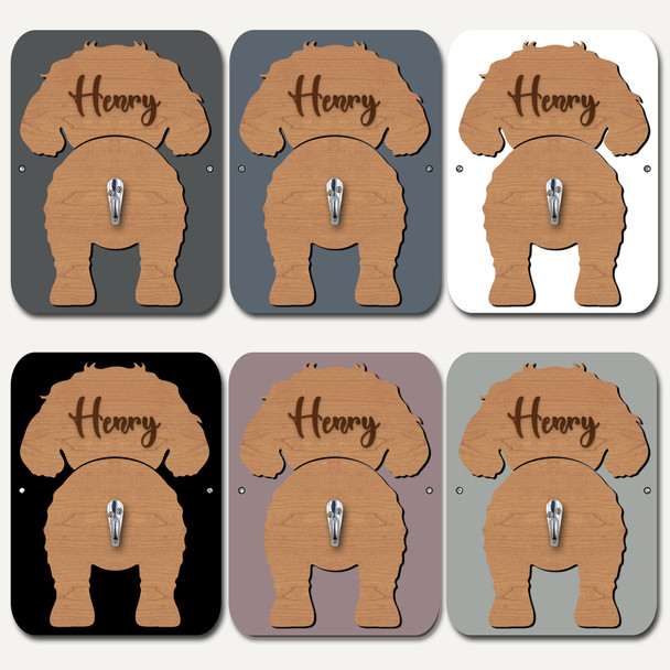 Maltipoo Dog Lead Holder Leash Hanger Hook Any Colour Personalised Gift