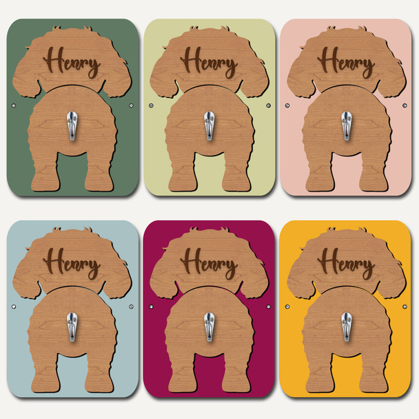 Maltipoo Dog Lead Holder Leash Hanger Hook Any Colour Personalised Gift