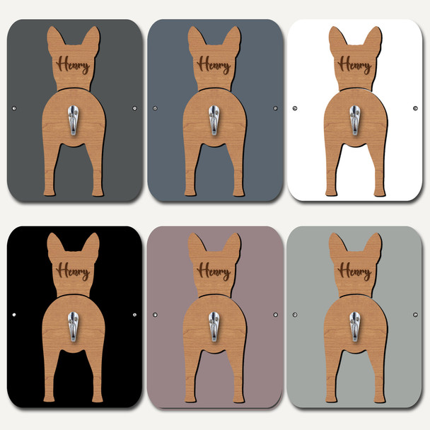 Basenji Dog Lead Holder Leash Hanger Hook Any Colour Personalised Gift