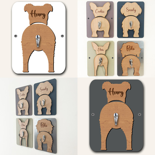 Pumi Dog Lead Holder Leash Hanger Hook Any Colour Personalised Gift