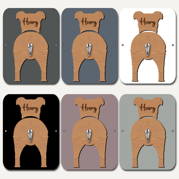 Pumi Dog Lead Holder Leash Hanger Hook Any Colour Personalised Gift