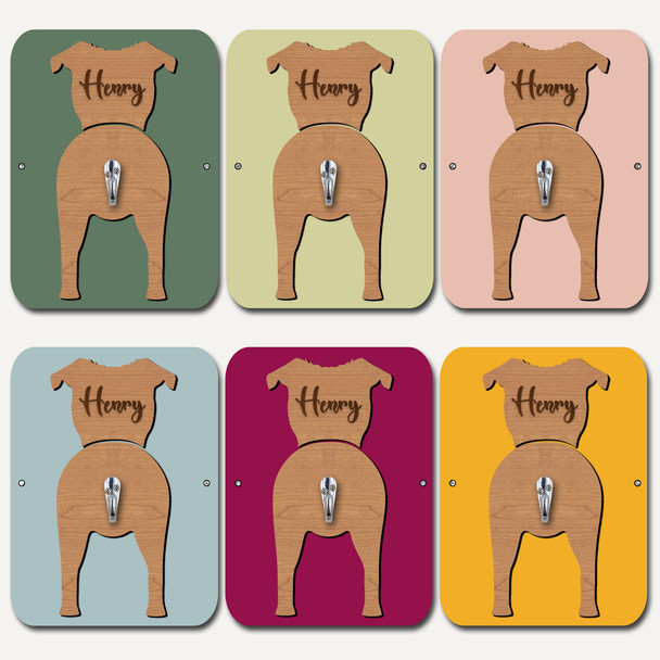 Chug Dog Lead Holder Leash Hanger Hook Any Colour Personalised Gift