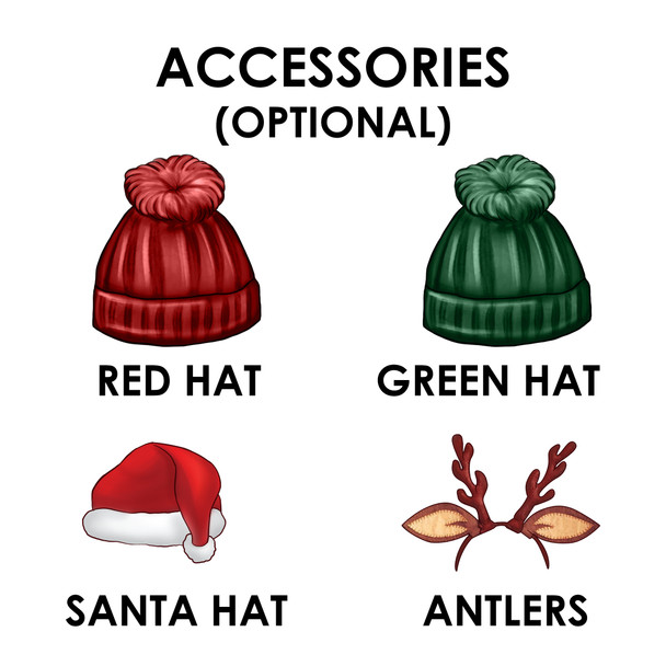 White Family Name Christmas Decoration Characters Kids Home Personalised Sign