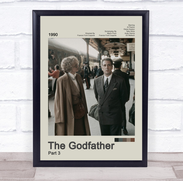 The Godfather Part 3 Movie Polaroid Vintage Film Wall Art Poster Print