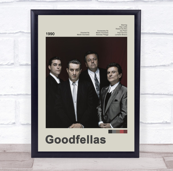 Goodfellas Movie Polaroid Vintage Film Wall Art Poster Print
