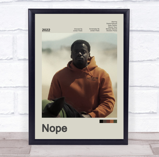 Nope Movie Polaroid Vintage Film Wall Art Poster Print