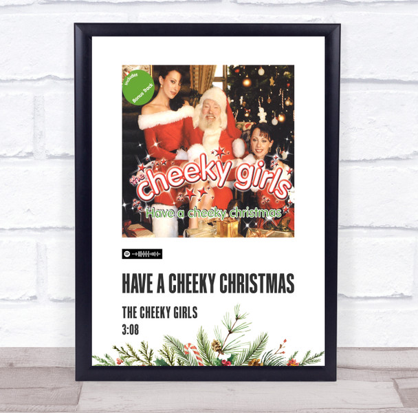 Cheeky Girls Have a Cheeky Christmas Christmas Single Polaroid Music Art Poster Print