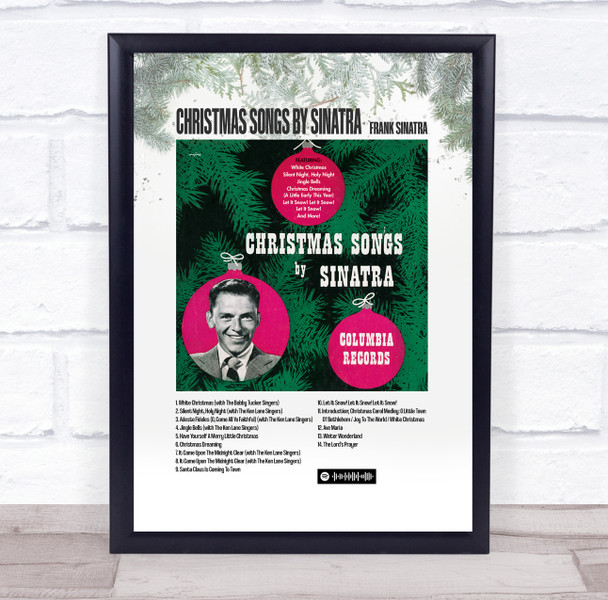 Frank Sinatra Christmas Songs By Sinatra Music Polaroid Vintage Music Wall Art Print