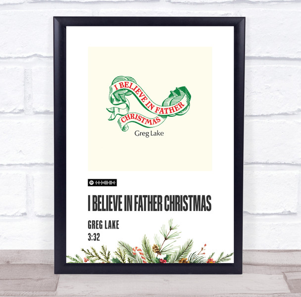 Greg Lake I Believe in Father Christmas Christmas Single Polaroid Music Art Print