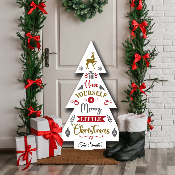 A Little Personalised Tree Decoration Family Christmas Indoor Outdoor Sign
