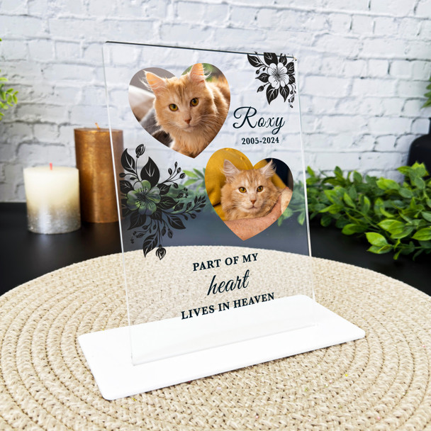 30th Birthday Gift Flowers Photo Butterfly (2) Personalised Gift Acrylic Plaque