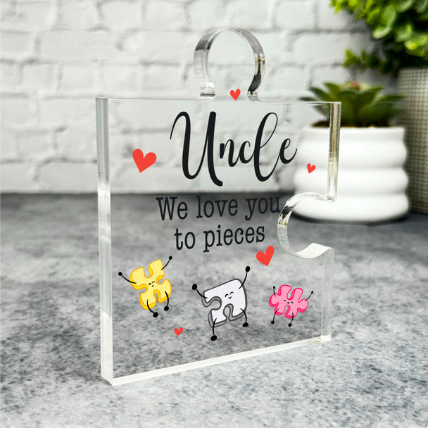 Custom Ornament Gift For Uncle Funny Character Puzzle Plaque Keepsake Gift Custom Ornament Gift For Uncle Funny Character Puzzle Plaque Keepsake Gift