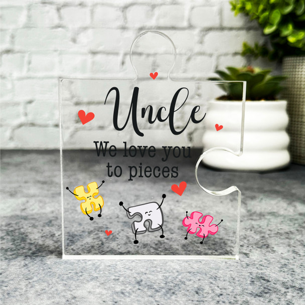 Custom Ornament Gift For Uncle Funny Character Puzzle Plaque Keepsake Gift Custom Ornament Gift For Uncle Funny Character Puzzle Plaque Keepsake Gift