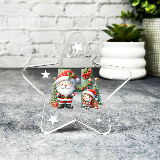 Gift For Christmas Alphabet Letter H Star Award Keepsake Plaque Decoration