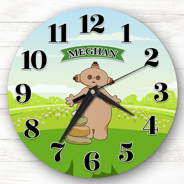 In The Night Garden Makka Pakka Personalised Gift For Kid's Bedroom Clock