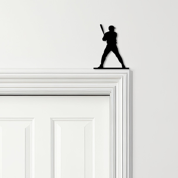 Door Topper Baseball Player Various Colours Top Of Door Frame Decorative Sign