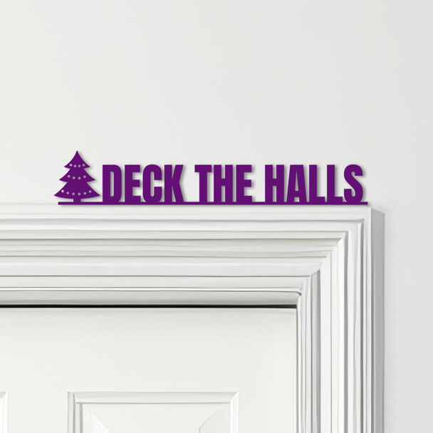Door Topper Deck The Halls Christmas Decor Various Colours Frame Decor Sign