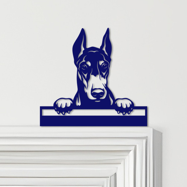 Door Topper Dog Doberman Various Colours Top Of Door Frame Decorative Sign
