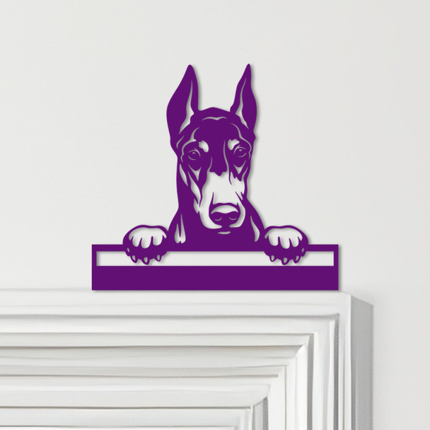 Door Topper Dog Doberman Various Colours Top Of Door Frame Decorative Sign