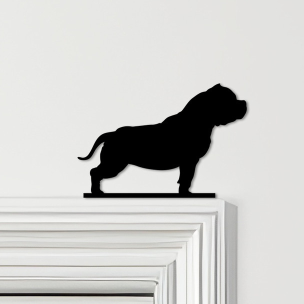 Door Topper Dog Pitbull Various Colours Top Of Door Frame Decorative Sign