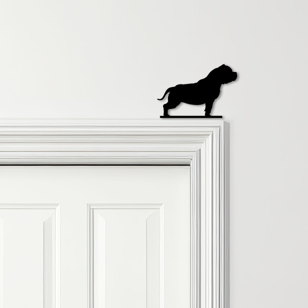 Door Topper Dog Pitbull Various Colours Top Of Door Frame Decorative Sign