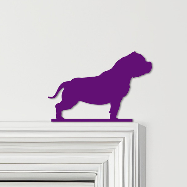 Door Topper Dog Pitbull Various Colours Top Of Door Frame Decorative Sign
